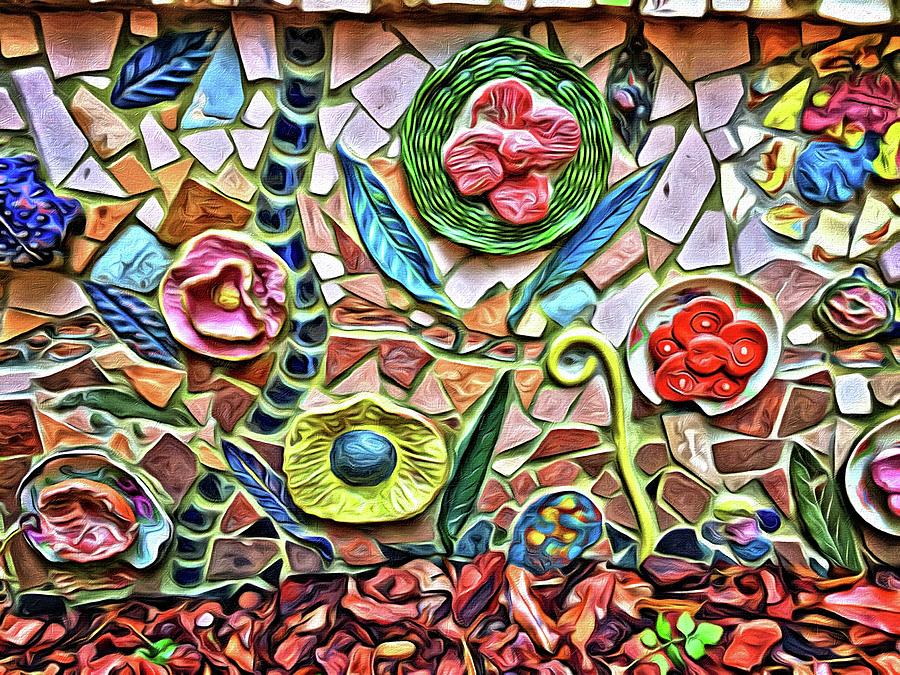 Mosaics In The Garden Photograph by Alice Gipson