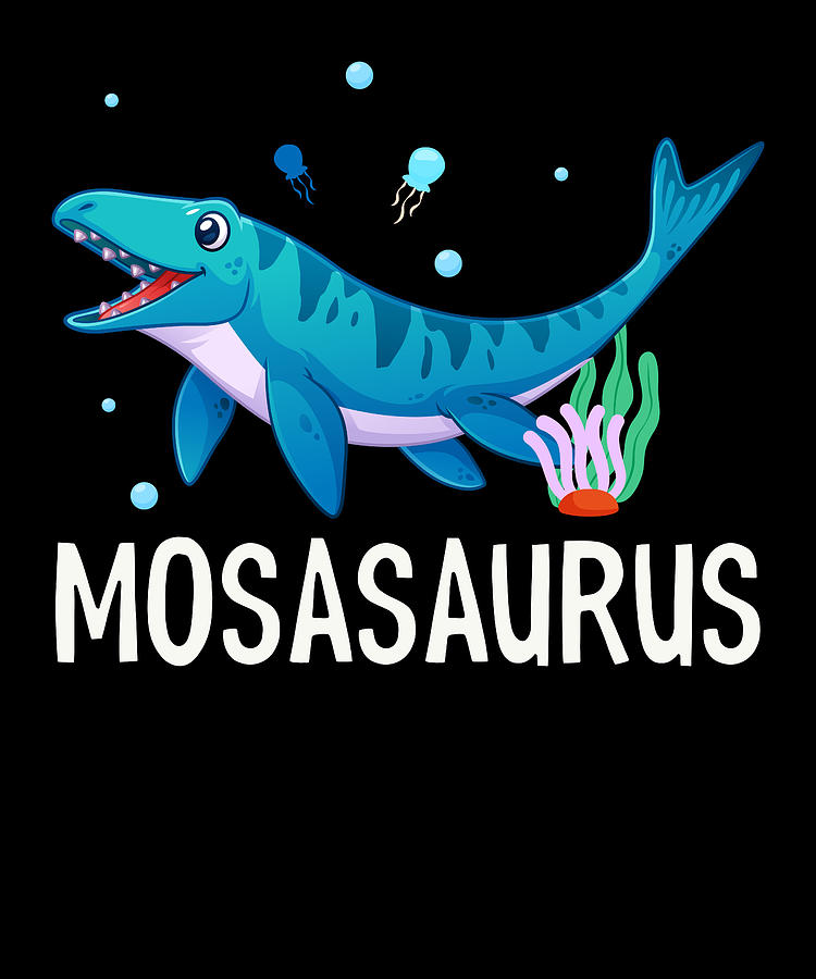16x16 Mosasaurus Dinosaurs Gift Birthday Christmas Mosasaurus Dinosaur Motif Prehistoric Predator Dino Design Throw Pillow Multicolor