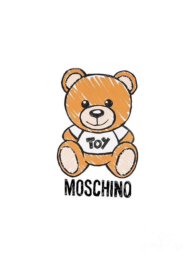 Moschino Bear Digital Art by Boom Boom