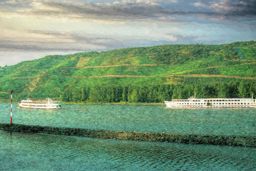 Mosel River Cruise Digital Art by Dennis Lundell
