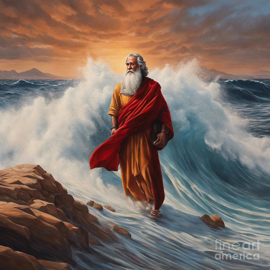 Moses red sea Digital Art by John Fairest - Fine Art America