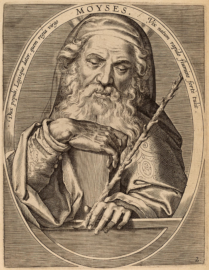Moses Drawing by Theodor Galle
