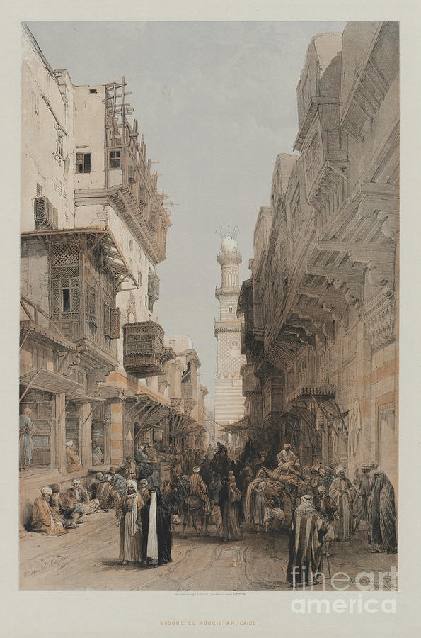 Mosque El Mooristan, Cairo, 1849 R1 Drawing
