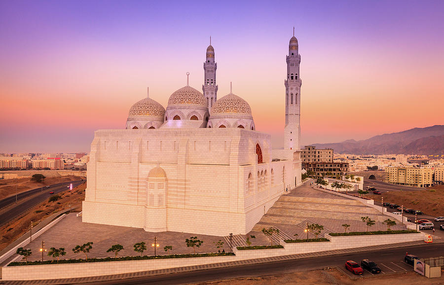 Mosque Muhammad al-Amin at sunset Photograph by Alexey Stiop