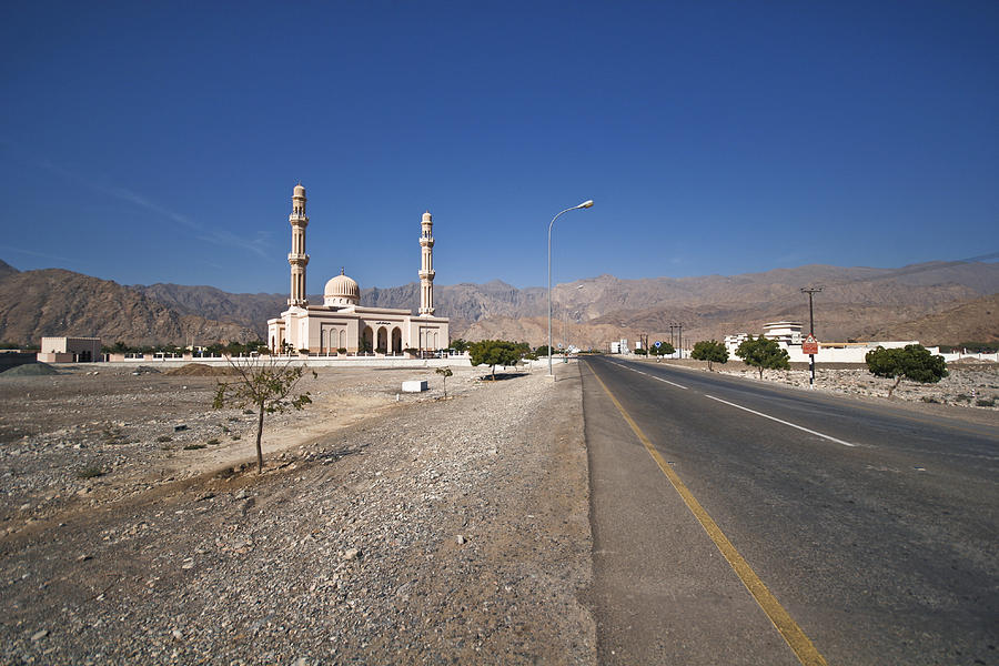 Mosque next to highway. Photograph by Merten Snijders