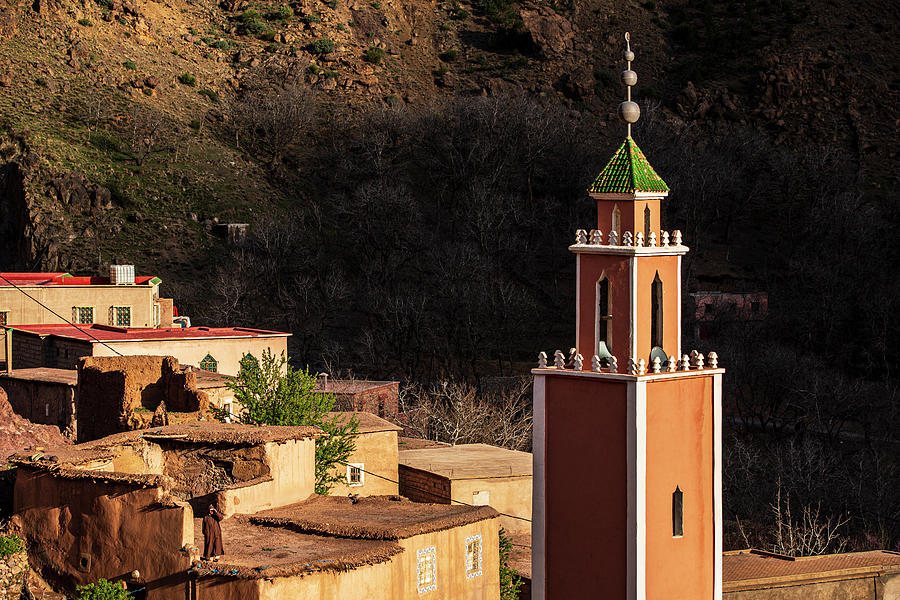 Mosque tower in an Atlas village Photograph by Ruben Vicente
