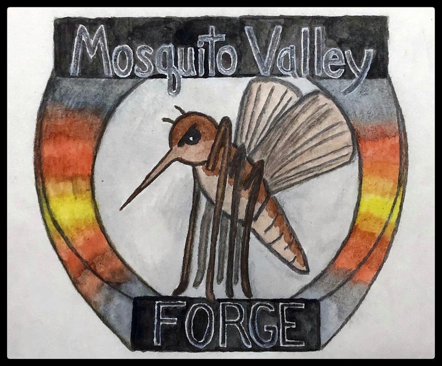 Mosquito Valley Forge Logo W/ Border Painting