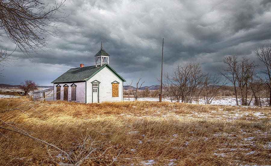 Moss Agate Schoolhouse Photograph by Laura Terriere