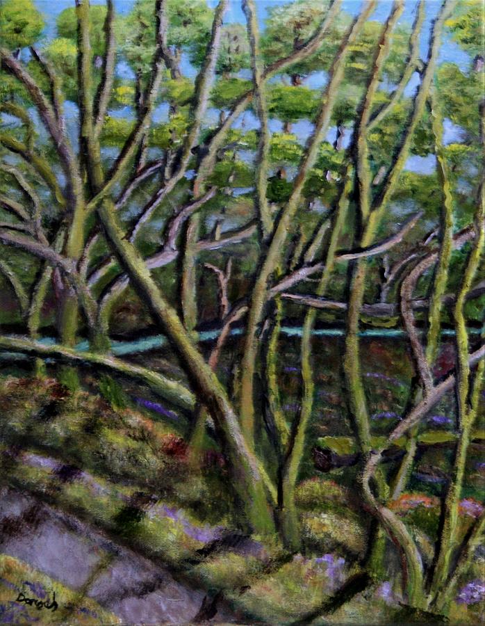  Moss Covered Trees Painting by Gregory Dorosh