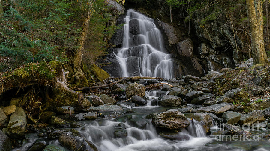 Moss Glen Falls in the spring Photograph by New England Photography