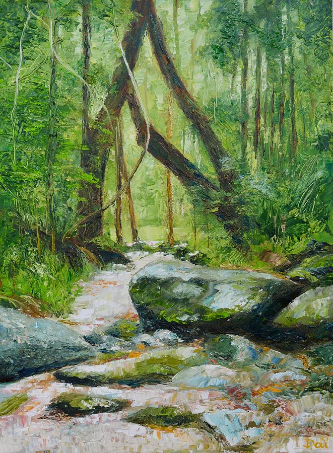 Mossman Daintree Rainforest FNQ Painting by Dai Wynn