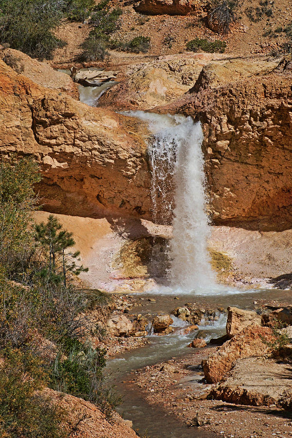 Mossy Cave Waterfall - Bryce Canyon NP - Utah Photograph by Nikolyn McDonald