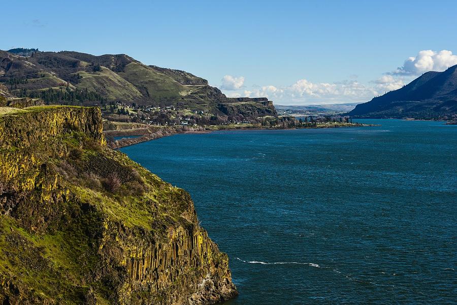 Mossy Cliffs on the Columbia Photograph by Tom Cochran