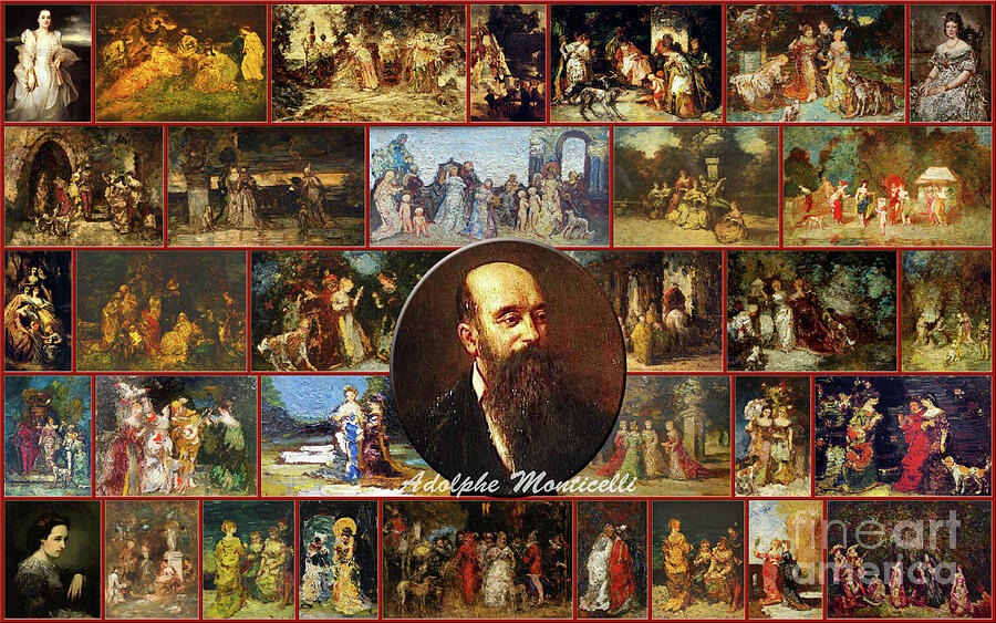 Most Famous Impressionism Paintinngs of Adolphe Monticelli Jigsaw Puzzle