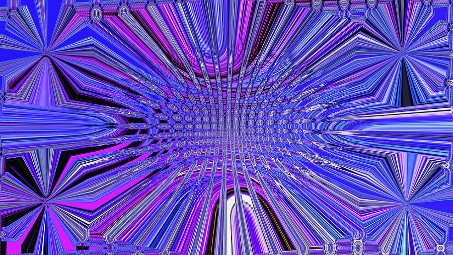 Mostly Blue Abstract #110559ps2 Digital Art by Tom Janca