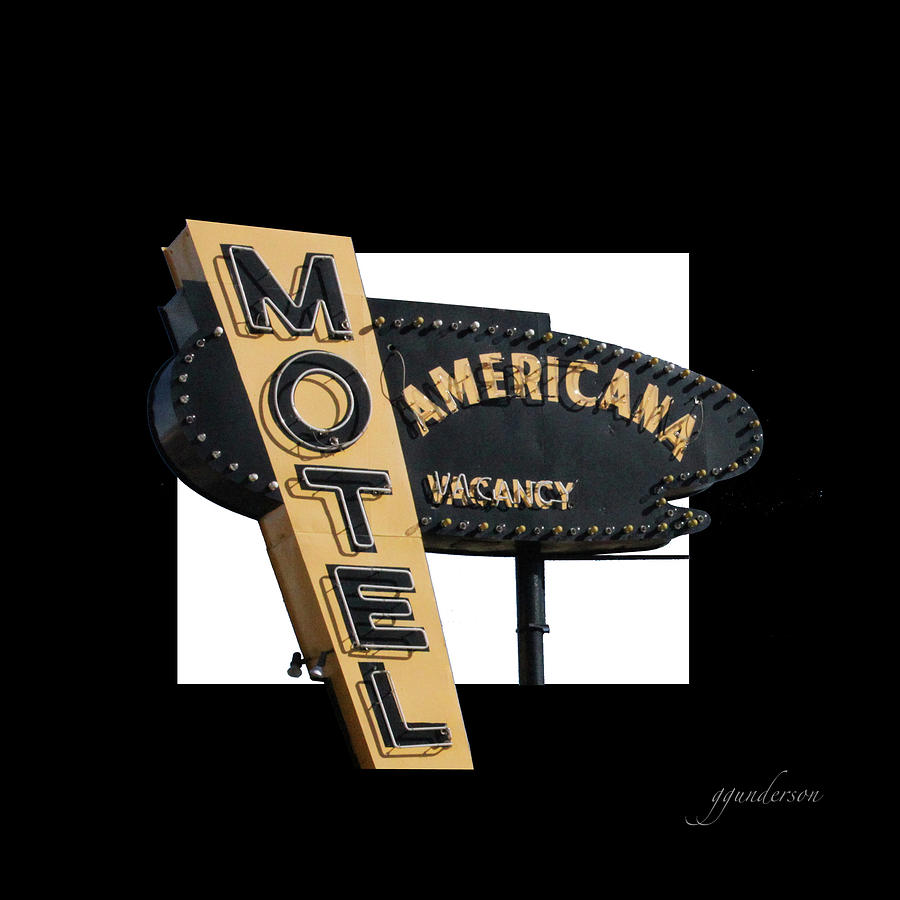 Motel Americana Photograph by Gary Gunderson