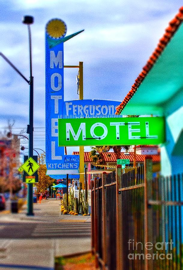 Motel and Motel Photograph by Rodney Lee Williams