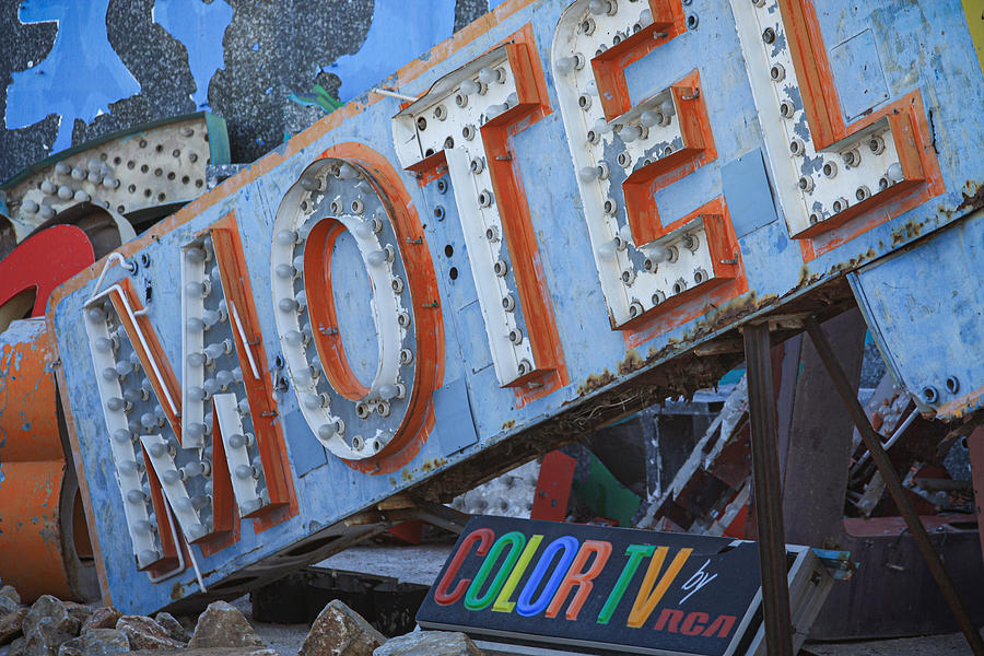 Motel with Color TV Photograph by Bonny Puckett