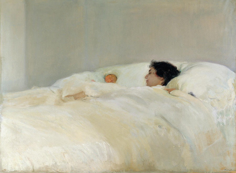 Mother, 1895 Painting by Joaquin Sorolla