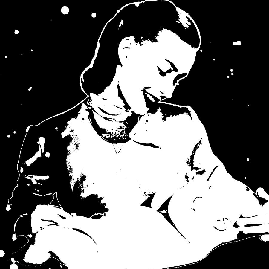 Mother and Baby Digital Art by Caterina Christakos