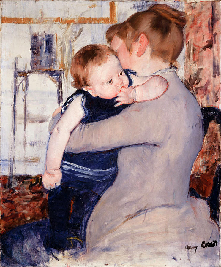 Mother and Child. Date/Period 1884/1894. Painting. Oil on canvas. Painting by Mary Cassatt