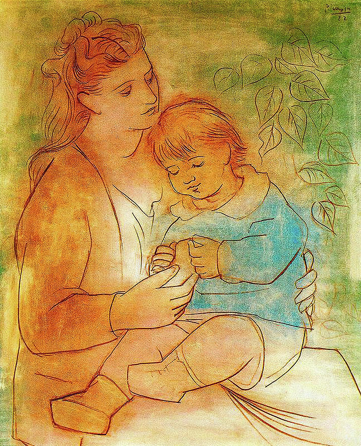 Mother And Child Painting