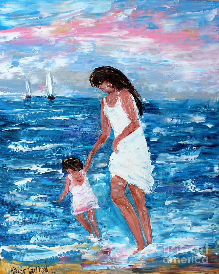 Mother and Child Painting by Karen Tarlton