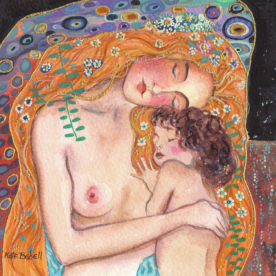 Mother and child Painting by Kate Bedell