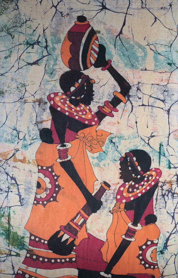 Mother and child Tapestry - Textile by Russell Hinckley