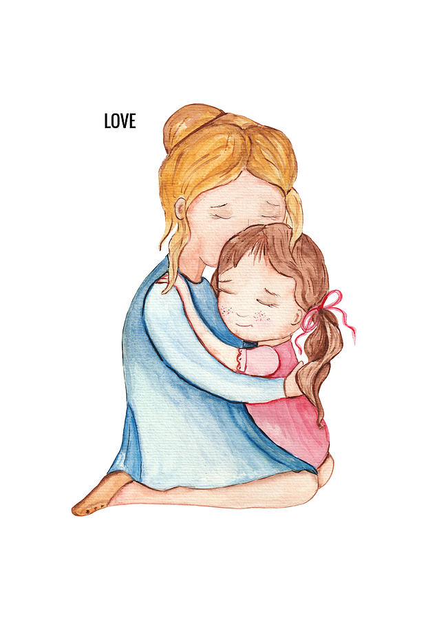 Mother and daughter - LOVE Digital Art by Amber Smithe - Fine Art America