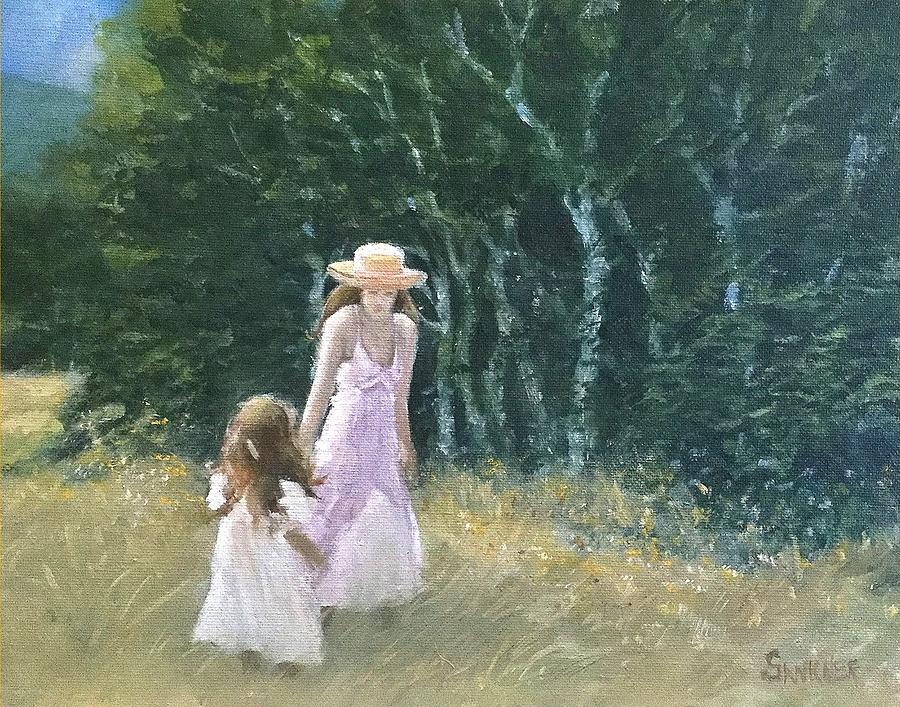 Mother and Daughter Painting by Robert Sankner