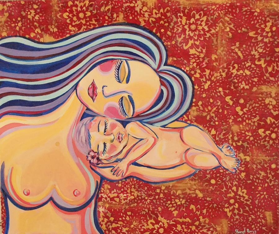 Mixed Media Mixed Media - Mother and Daughter by Sheryl Benjy