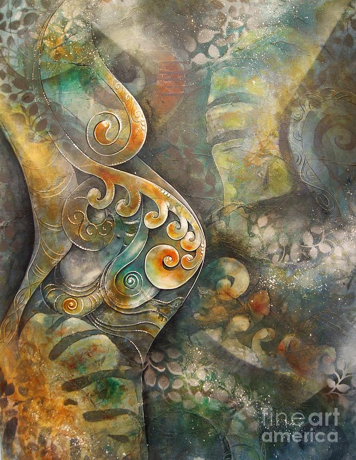 Mother Earth Aotearoa Painting by Reina Cottier