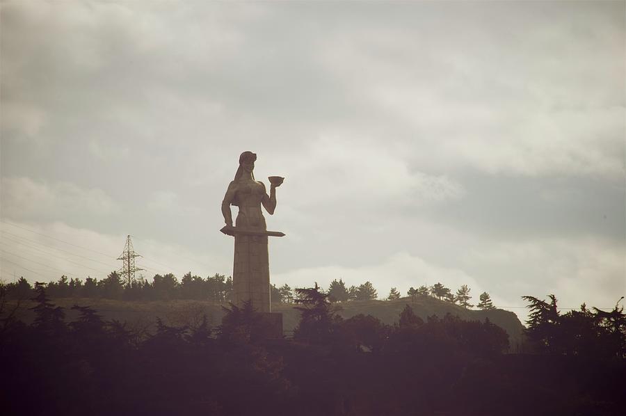 Mother Georgia Statue - Tsiblisi, Georgia Photograph by Sean Hannon