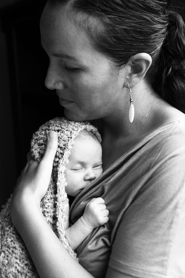 Mother Holding Newborn Photograph by LindaYolanda