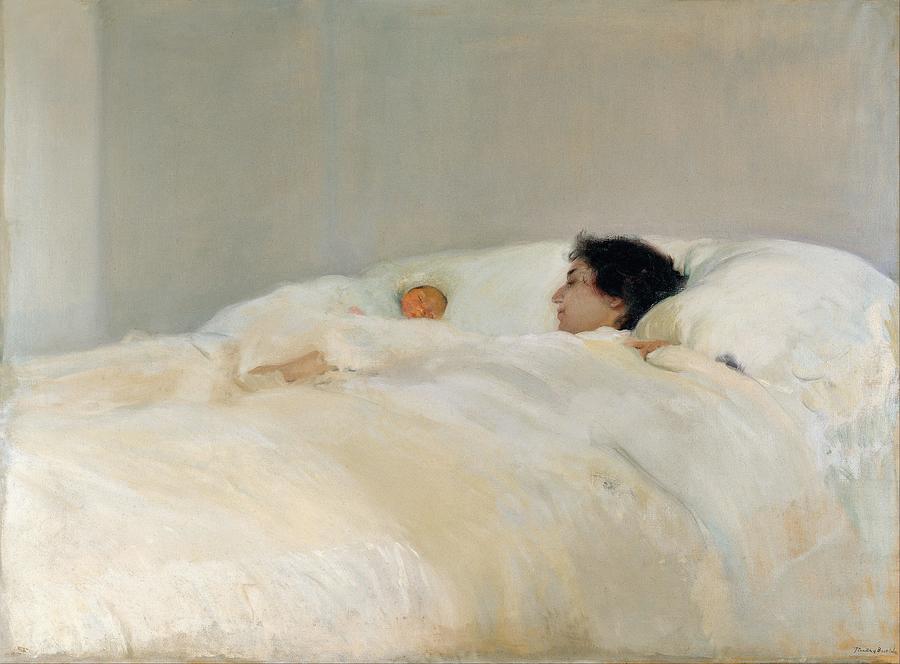  Mother Painting by Joaquin Sorolla