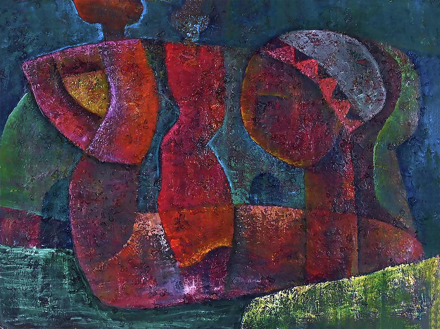 Mother Looks On Painting by Martin Tose 1959-2004 Mother Looks On Painting by Martin Tose 1959-2004