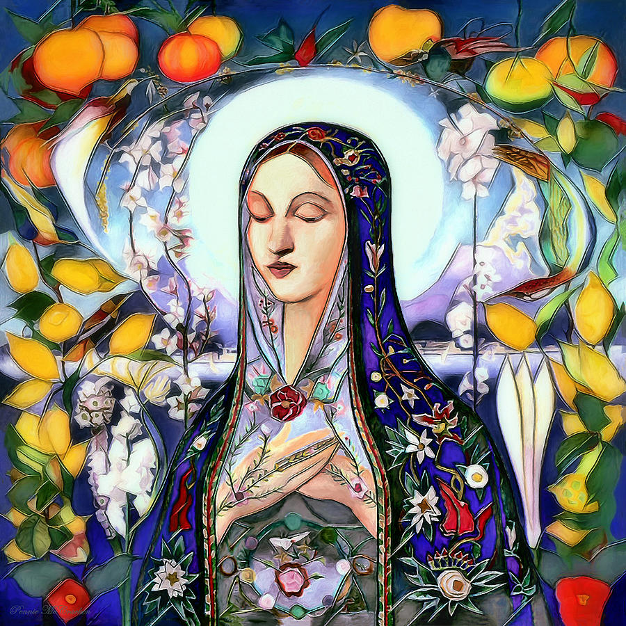 Mother Mary Digital Art by Pennie McCracken