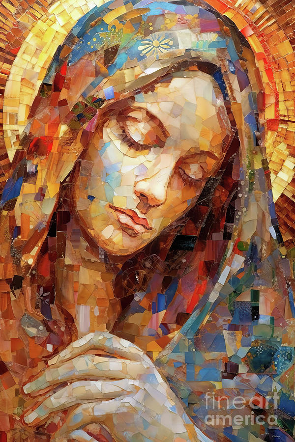 Mother Mary Painting by Tina LeCour