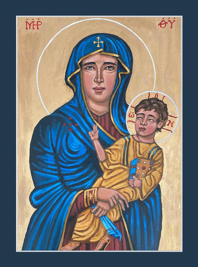 Mother of God Protectress of Health Painting by Kelly Latimore