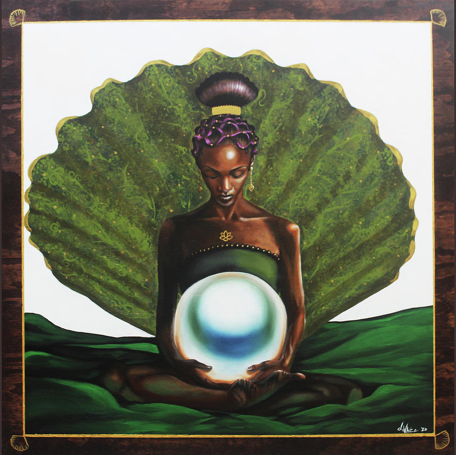 Mother Painting - Mother of Pearl by Jerome White Mother Painting - Mother of Pearl by Jerome White