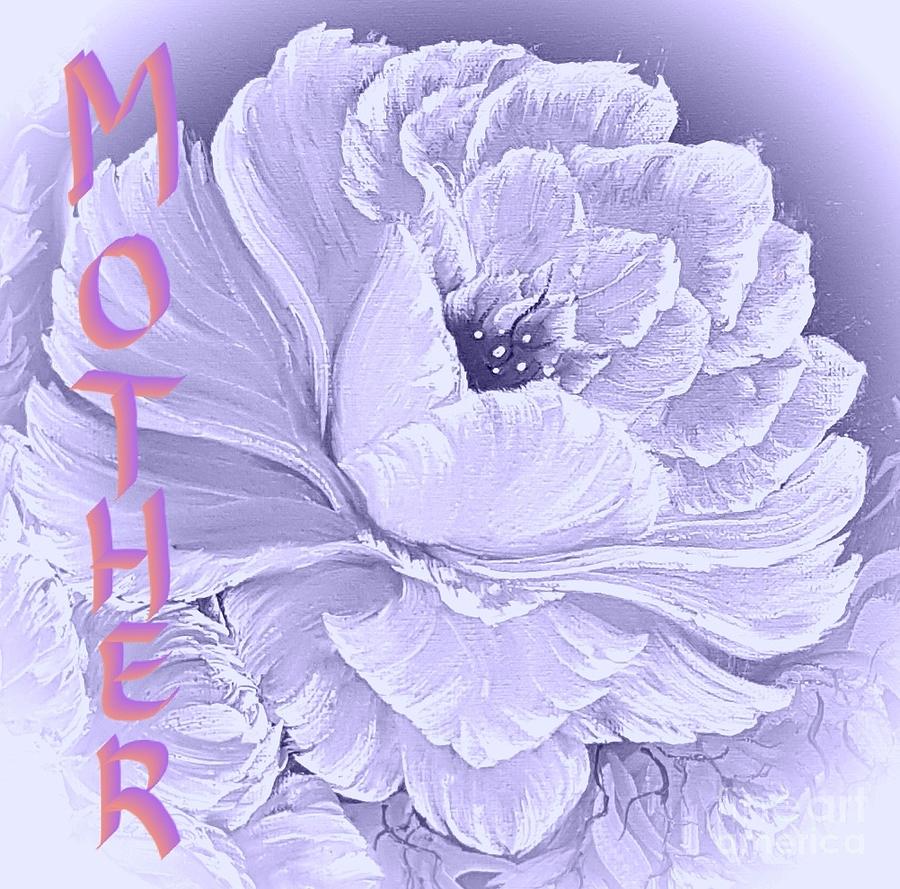 Mother So Special Gorgeous Rose White Painting
