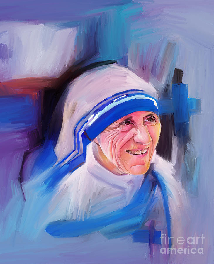 Mother Teresa 346 Painting by Gull G