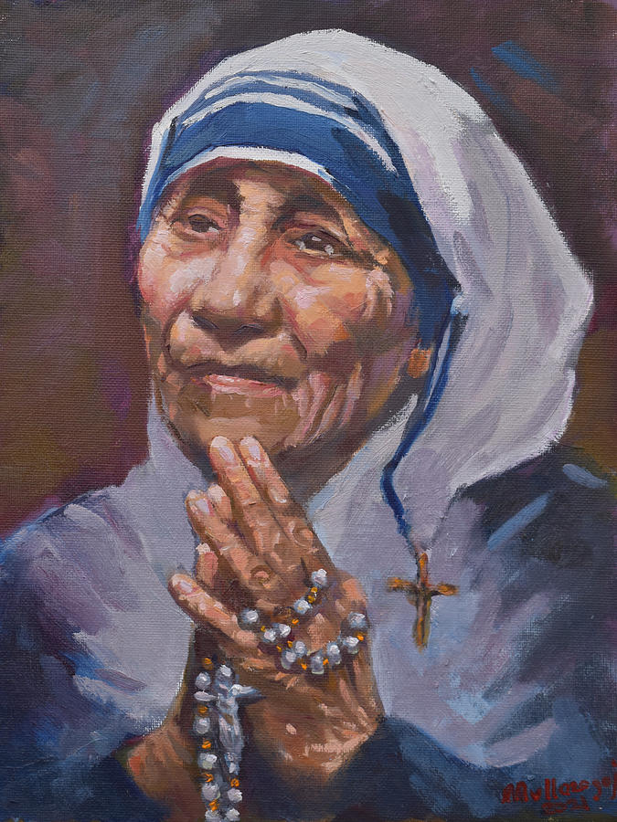 Mother Teresa Painting by Alketa Avllazagaj - Fine Art America