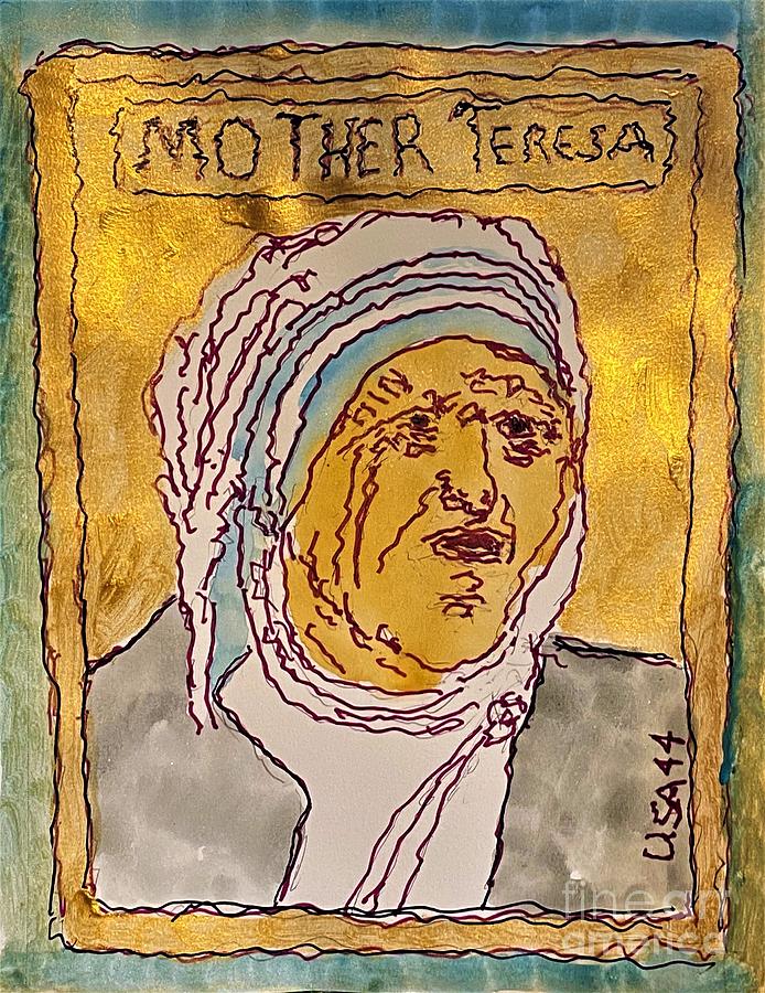 Mother Teresa for the World Painting by Richard W Linford