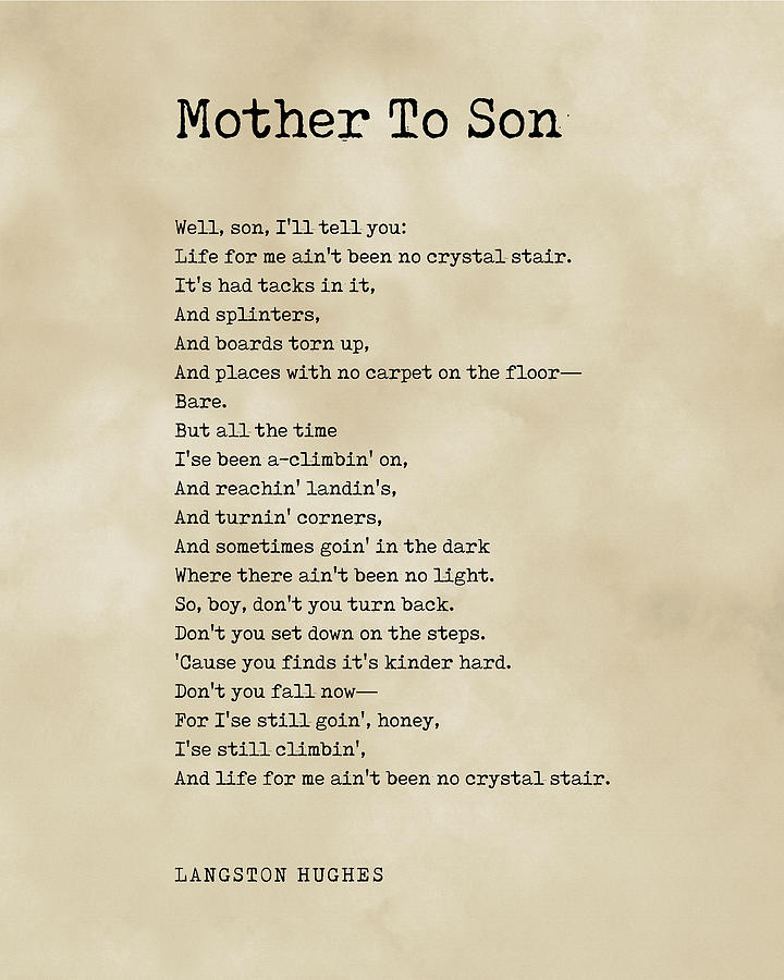 mother to son by langston hughes essay