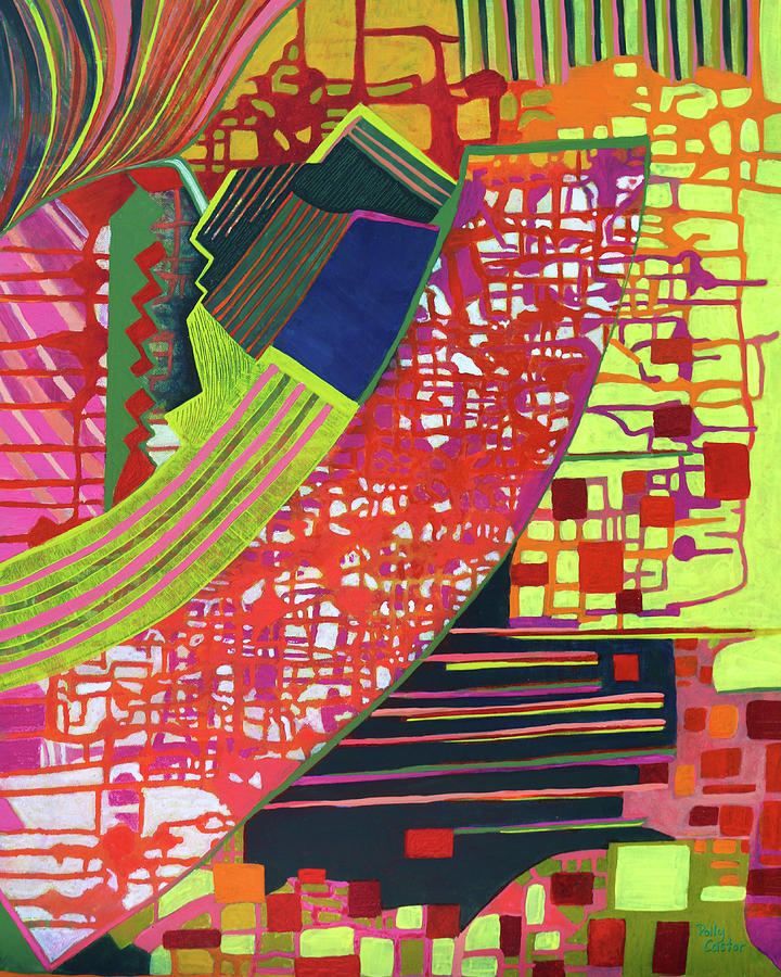 Motherboard Painting by Polly Castor
