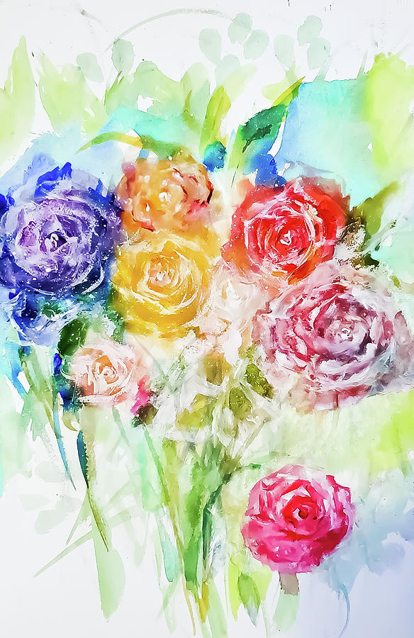 Mothers Day Bouquet Painting by Lisa Kaiser