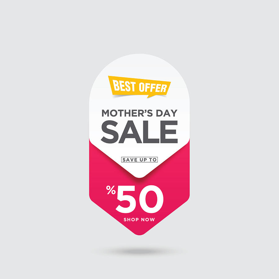 Mothers Day Sale banner stock illustration Drawing by KaanC