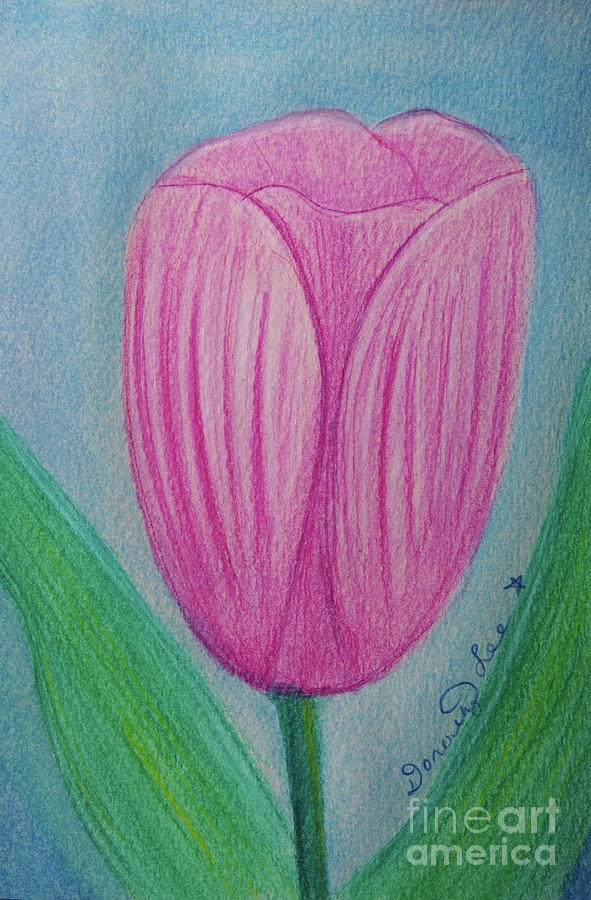 Mothers Day Tulip Painting by Dorothy Lee
